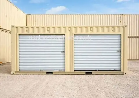 20ft Shipping Container with a Roll-Up Door - 1/4