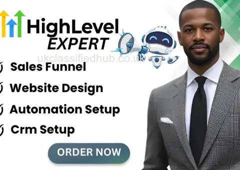I will be your gohighlevel ghl expert for website sales funnel and automation - 1/4