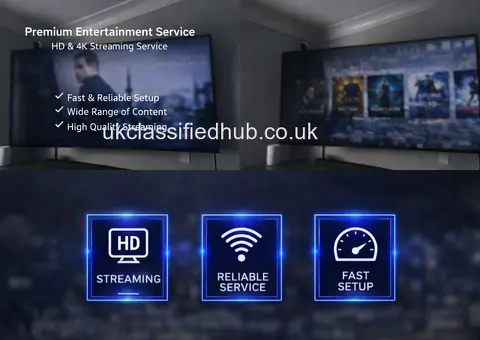 Smart TV & Streaming Service – UK Channels Included