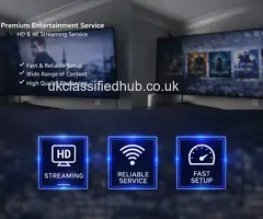 Smart TV & Streaming Service – UK Channels Included