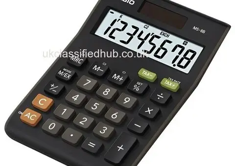 Shop MS-8B-S-EH Desktop Calculator | Fast Calculations | pocket calculators | EnrgTech
