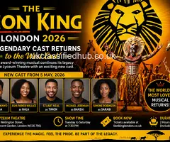 The Lion King London 2026 — A Legendary Cast Returns to the West End!