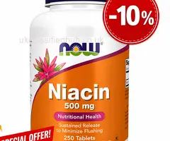 NOW Foods Niacin 500 mg Vitamin B3