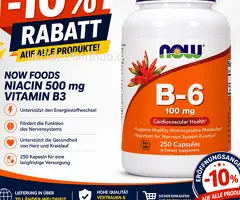 NOW Vitamin B6 Pyridoxine 100 mg – 250 Tablets (BEYSTON -10% Opening Offer)