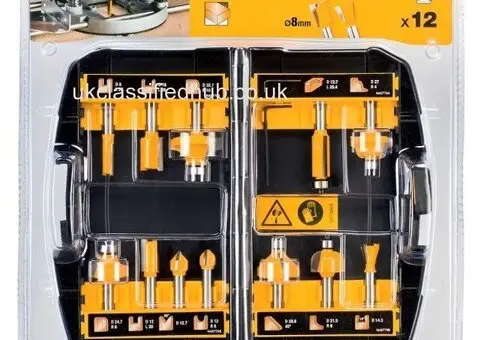 Shop DeWALT 12-Piece Router Bits | Precise Cutting | router bit | EnrgTech
