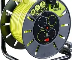 Shop RS Pro Yellow Extension Reel | Safe Power | extension lead | EnrgTech