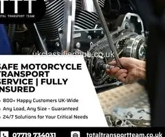 Safe Motorcycle Transport Service | Fully Insured