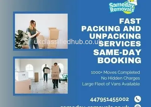 Fast Packing and Unpacking Services | Same-Day Booking