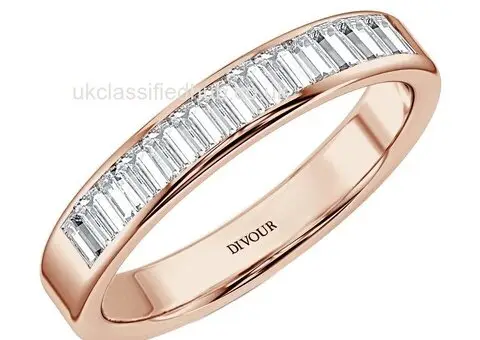 Bagutte Diamond Half Eternity Ring