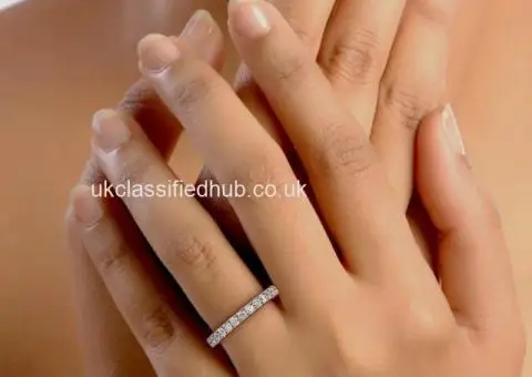 Tamara – 18K Rose Gold Diamond Eternity Wedding Ring