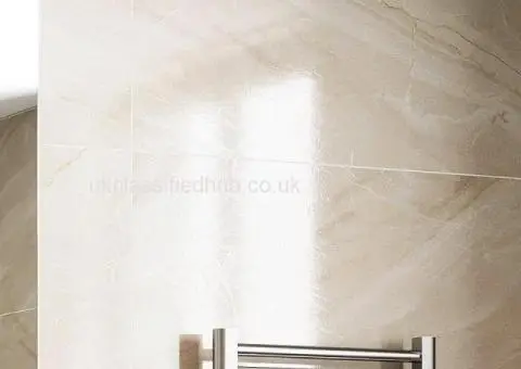 Beige Glossy Stone Effect Porcelain Tile