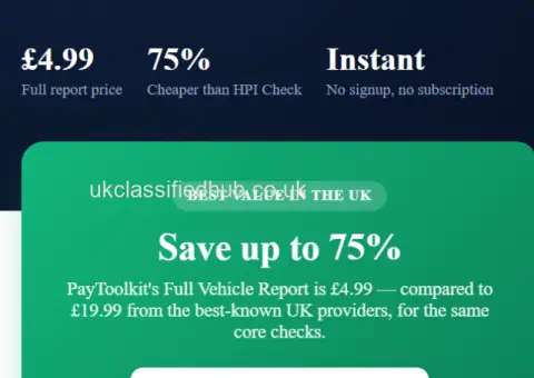 Full Vehicle History Check — Just £4.99 (Save up to 75%!) - 2/2