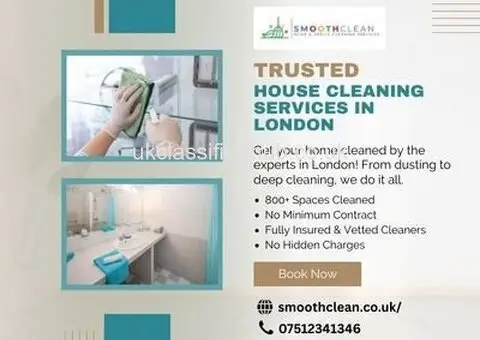Trusted House Cleaning Services in London | Call - 075123 41346