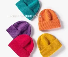 Unisex Neon Beanies Bright Winter Hats Knit Cap