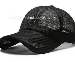 Summer Men Cycling Hat Openwork Brim Breathable All Mesh Cap