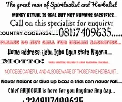 The most powerful spiritual herbalist in Nigeria +2348117409635