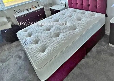 Double bed with mattress