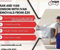 Man and Van London with iVan Removals from £30