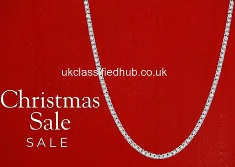 Divour Diamonds Christmas Diamond Tennis Necklaces Sale