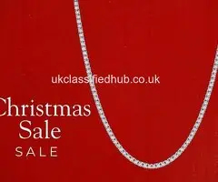 Divour Diamonds Christmas Diamond Tennis Necklaces Sale