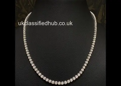 Divour Diamonds Christmas Diamond Tennis Necklaces Sale - 2/2