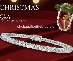 Divour Diamonds Holiday Diamond Tennis Bracelets