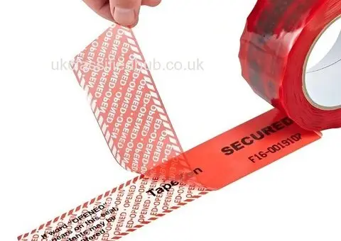 Tamper Evident Tape for Security Sealing & VOID Package Protection