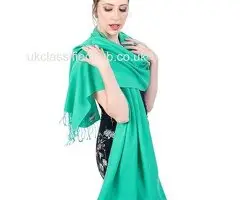 Premium Silk Pashmina Stole – Cashmere & Silk Blend