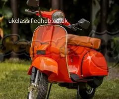 Vespa PX 150 Classic Orange Fully Restored Italian Icon
