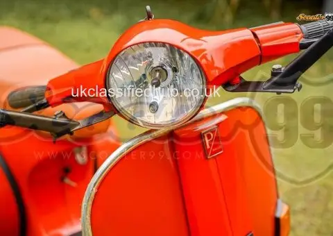 Vespa PX 150 Classic Orange Fully Restored Italian Icon - 2/4